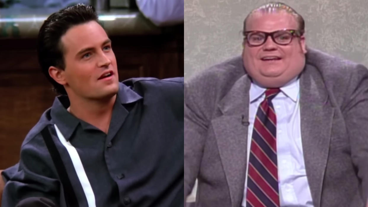  Matthew Perry and Chris Farley. 