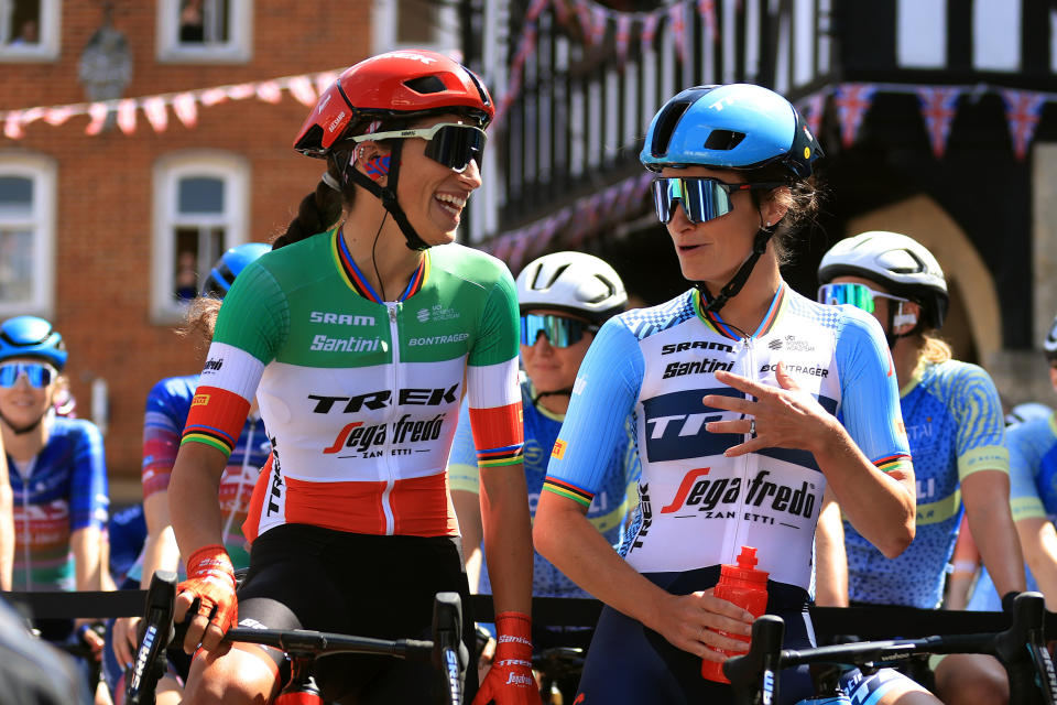 Elisa Balsamo and Lizzie Deignan