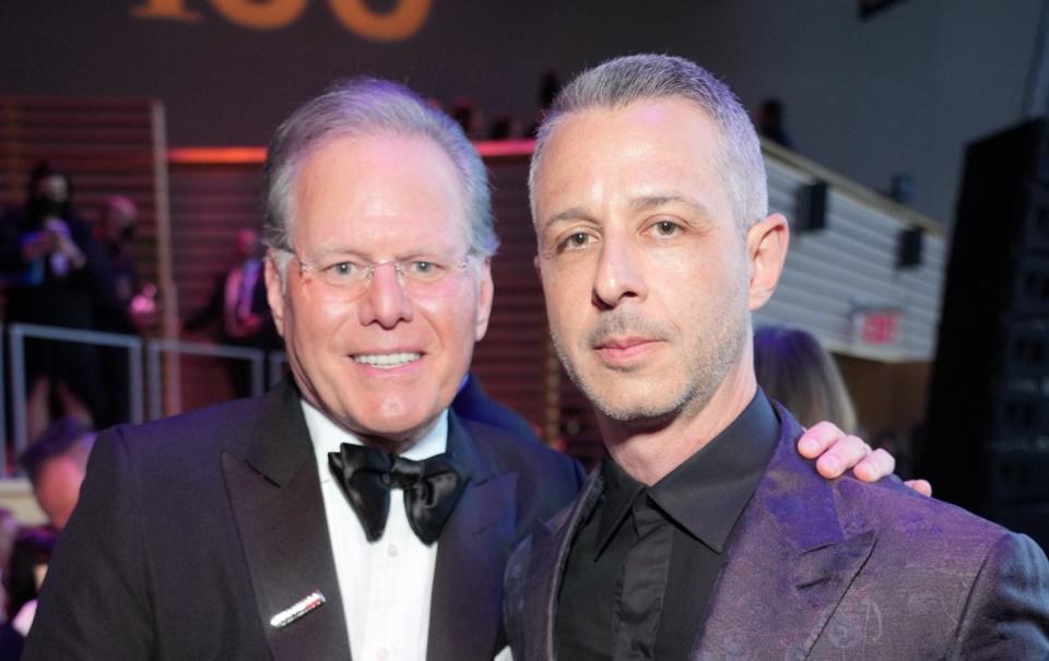 David Zaslav with Jeremy Strong, star of HBO's Succession