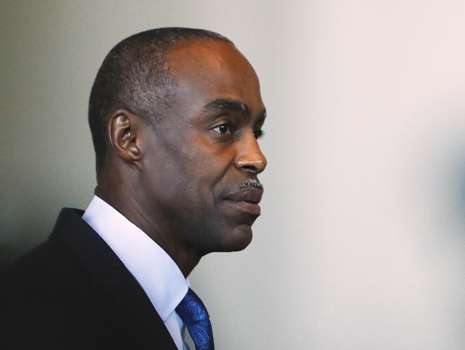 FILE - Broward County Public Schools Superintendent Robert Runcie appears before the Marjory Stoneman Douglas High School Public Safety Commission in Sunrise, Fla., Nov. 15, 2018. On Tuesday, April 25, 2023, a judge dismissed a perjury charge against the former Florida school superintendent who had been accused of lying to a statewide grand jury that was investigating events surrounding the 2018 shooting at Marjory Stoneman Douglas High School in Parkland, Fla., that left 17 dead. (AP Photo/Brynn Anderson, File)