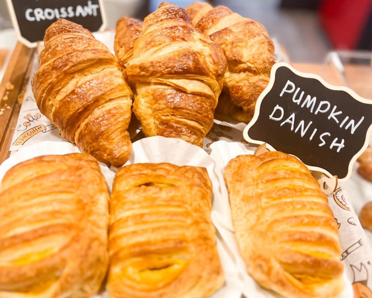 Butter croissants and pumpkin Danish pastries from Zugba Café in Daytona Beach Shores.