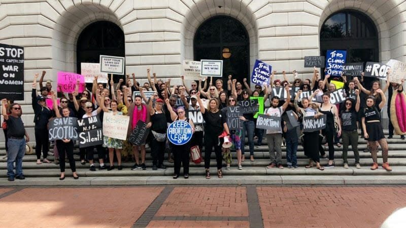 NOAF Rally to oppose 5th Circuit Court ruling upholding Louisiana's Act 620 abortion law. October 5th, 2018.