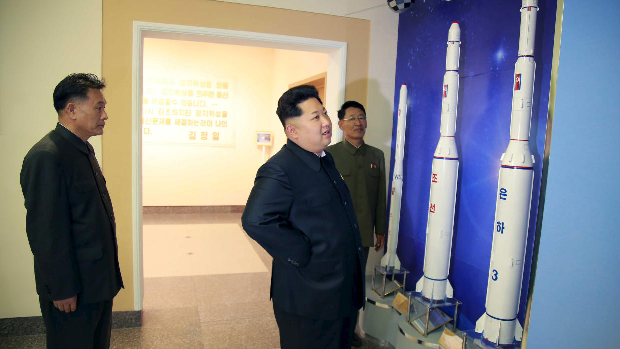 North Korean top leader Kim Jong Un has called the missile launch a “stern warning” to the US.