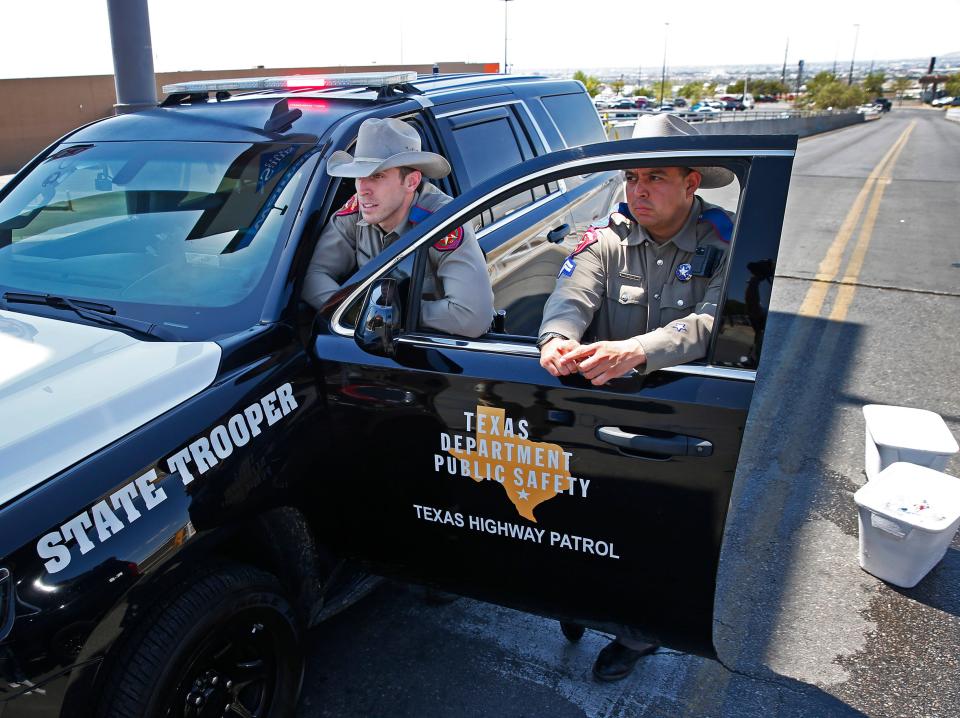The Texas Department of Public Safety and other first-responders will have a live training exercise at the Union Building on the UTEP campus on Thursday, Oct. 26. In this file photo, state troopers block a road near the Cielo Vista Walmart on the day after the Aug. 3, 2019, mass shooting in El Paso.