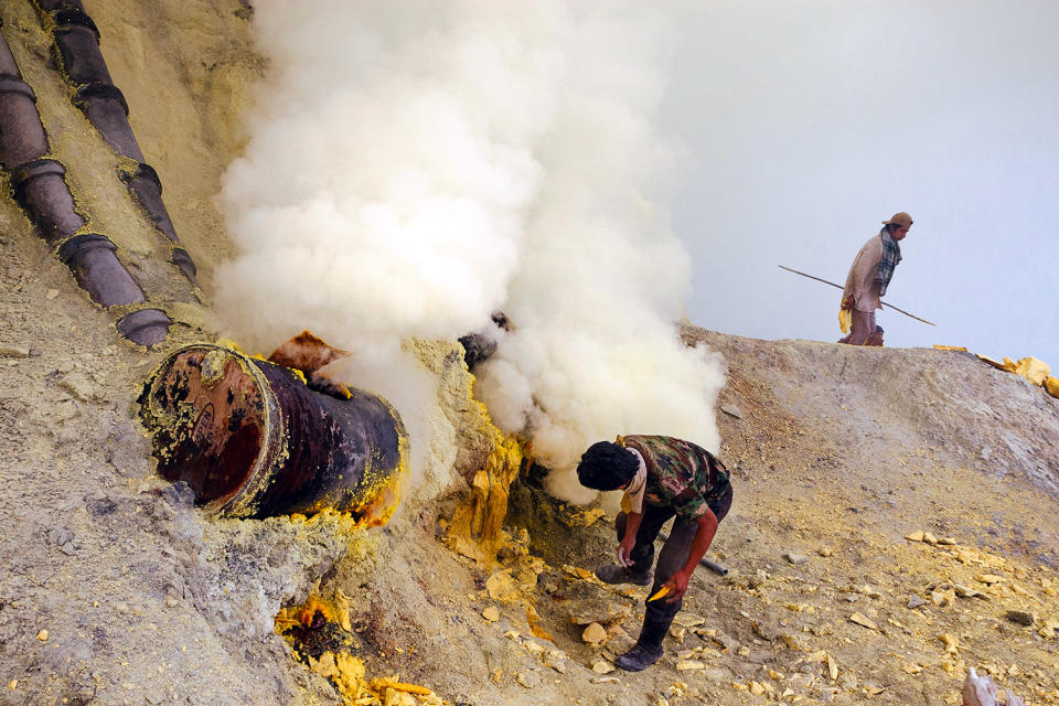 Risking your life in an active volcano