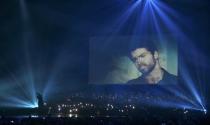 Chris Martin of Coldplay performs a tribute to George Michael at the Brit Awards at the O2 Arena in London, Britain, February 22, 2017. REUTERS/Toby Melville