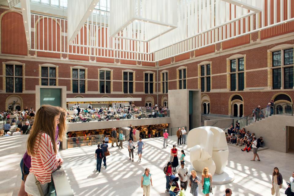 The national museum of the Netherlands, the Rijksmuseum is a treasure trove of art (Vermeer, Van Gogh, Rembrandt) and artifacts (17th-century doll houses, Delft blue porcelain). <span class="copyright">Photograph by Chris Hill, Nat Geo Image Collection</span>