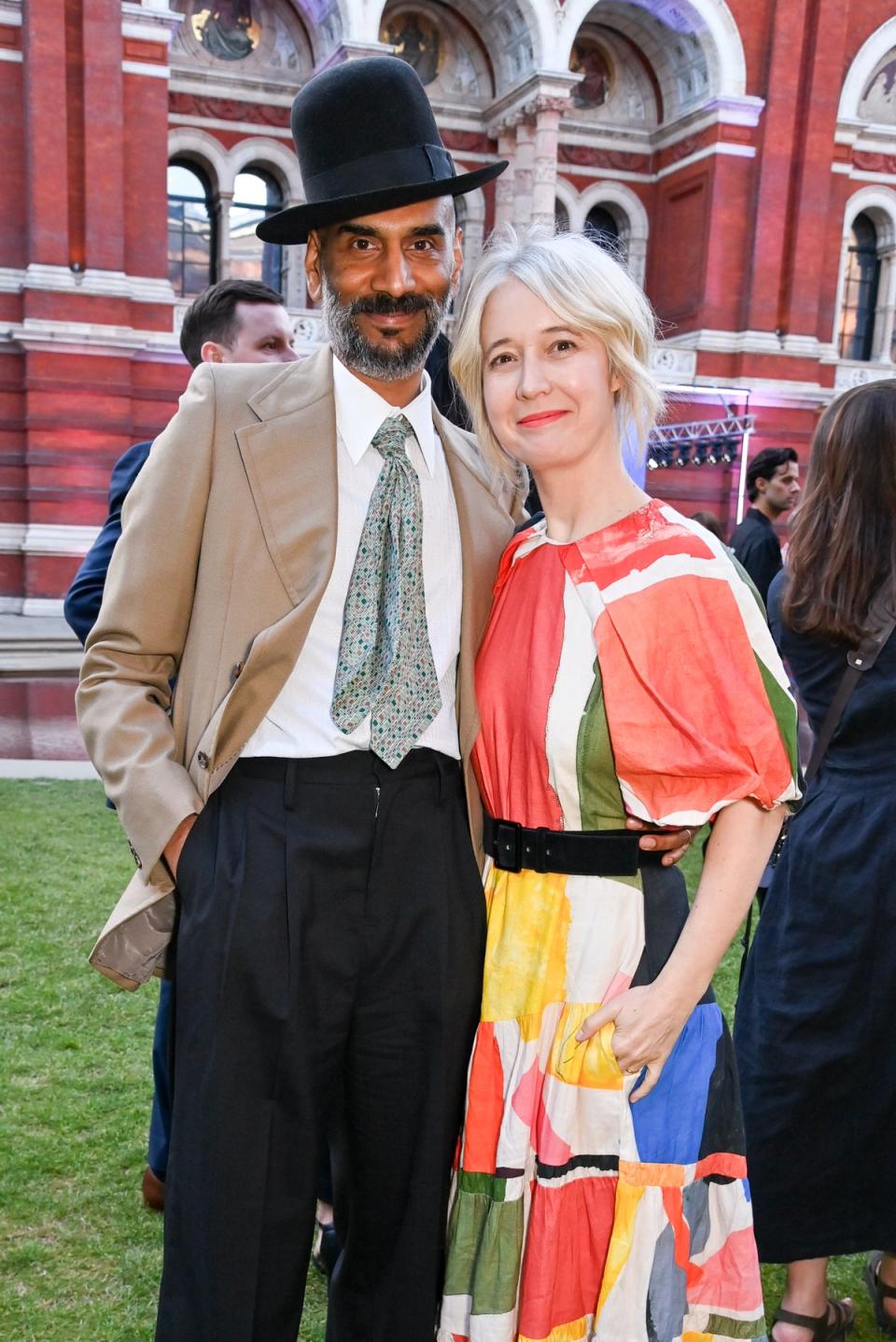 Darrell Vydelingum and Justine Simons, Deputy Mayor for Culture and the Creative Industries (Dave Benett/Getty Images for Vic)