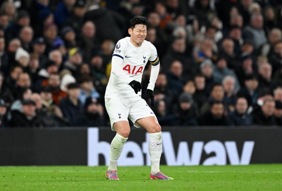 Heung-min Son limped out of Tottenham's home defeat by West Ham on Thursday (Getty Images)