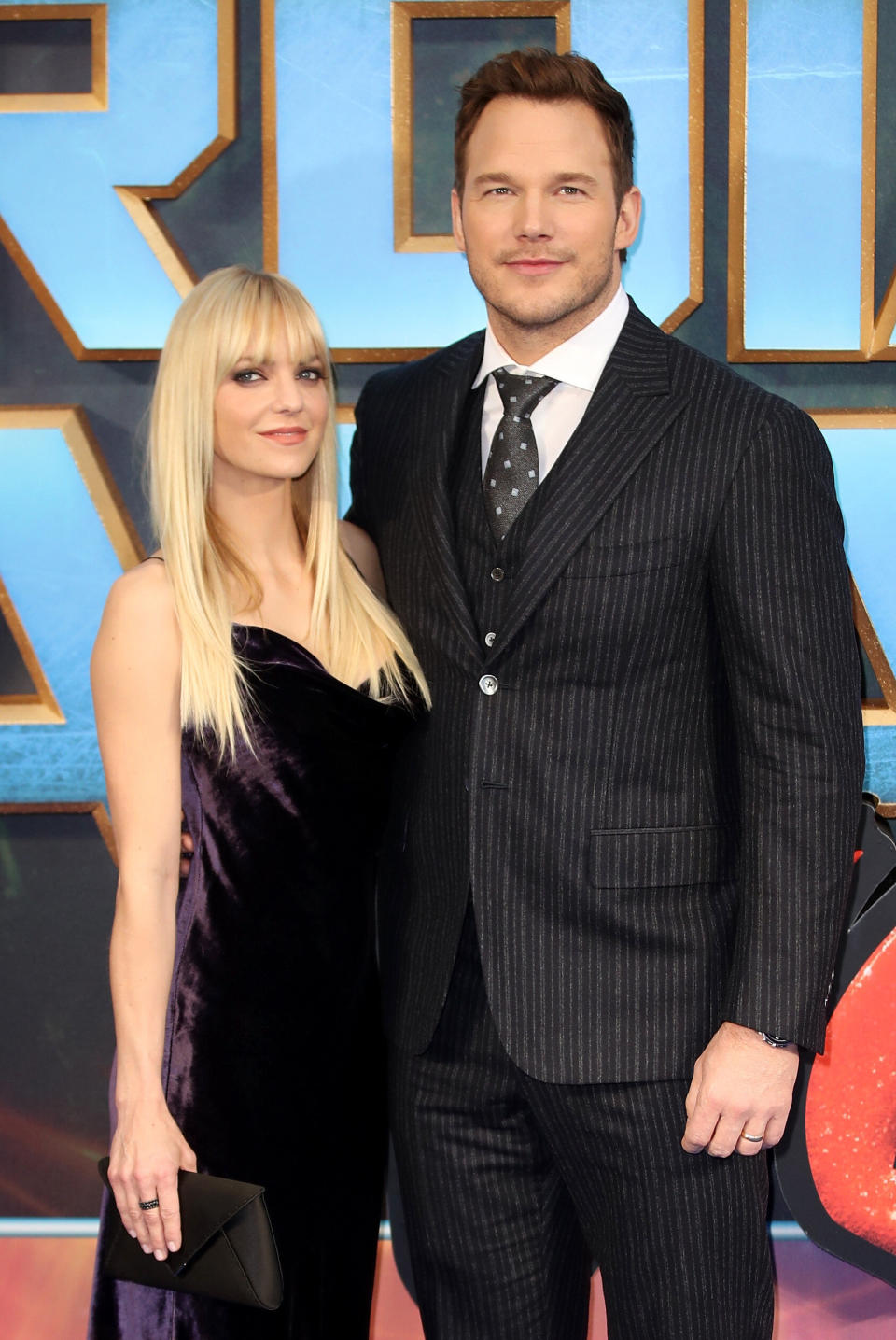 Anna Faris with her ex-husband Chris Pratt at a screening of "Guardians of the Galaxy Vol. 2" in 2017. (Photo: Mike Marsland via Getty Images)