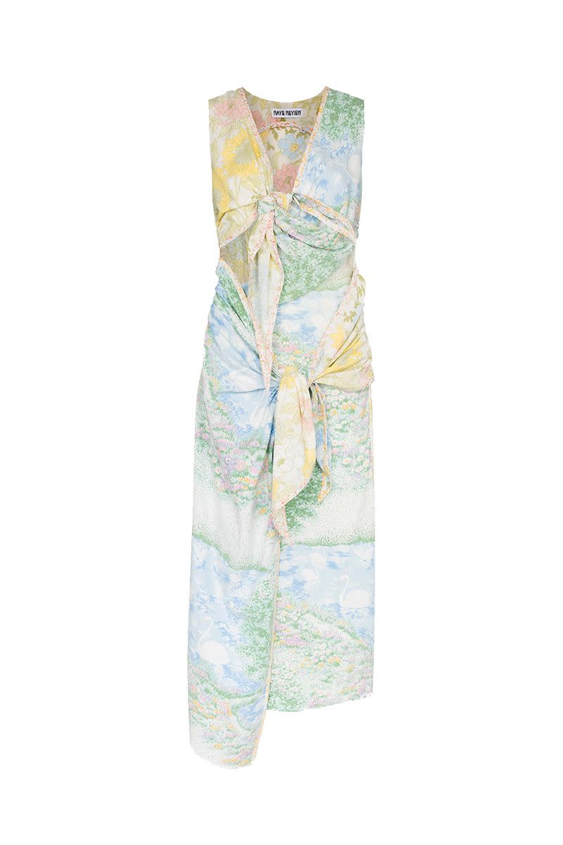 Rave Review Holly Knotted Floral-Print Midi Dress