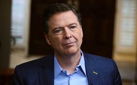 Mr Comey was fired by Mr Trump in May last year - Credit: ABC/AP