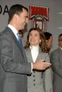 <p>Prince Felipe and Letizia shared a moment at the 70th anniversary lunch for the Spanish sports newspaper, MARCA.</p>