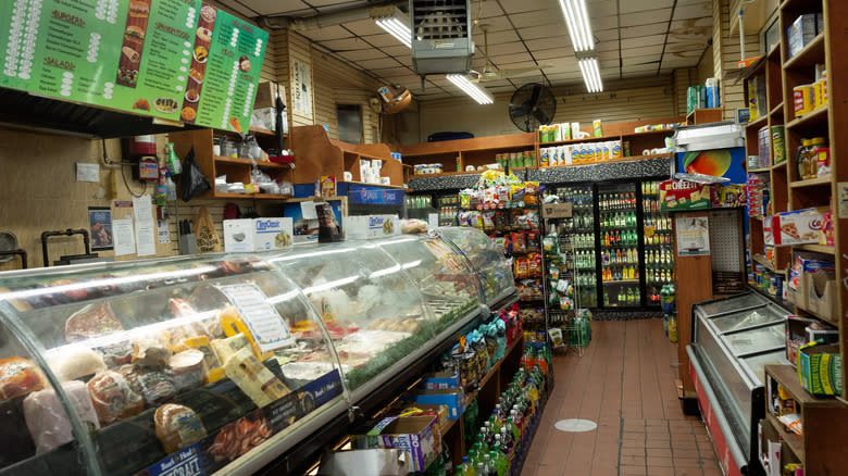 deli counter in bodega