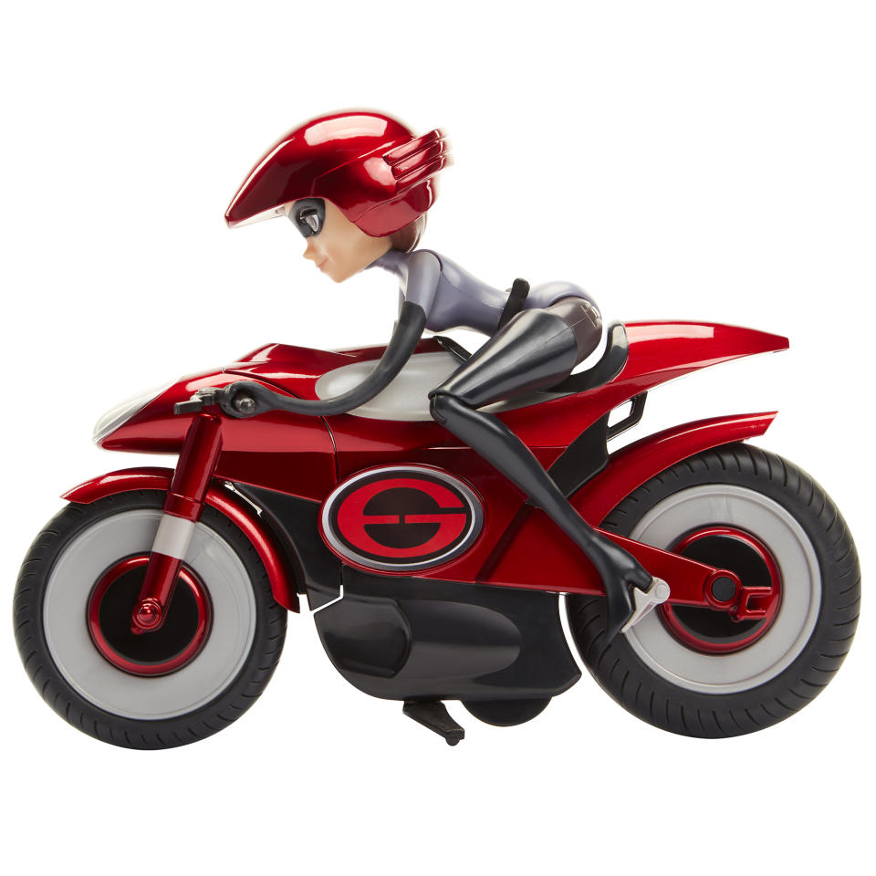 <p>Stretching and Speeding Elasticycle, Jakks Pacific, $39.99. (Photo: Courtesy of Disney Products and Interactive Media) </p>