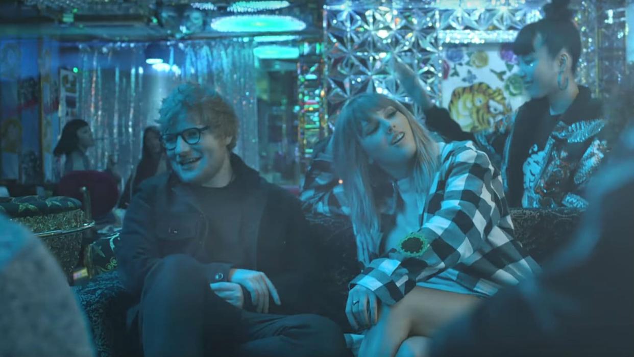 Ed Sheeran et Taylor Swift dans le clip 