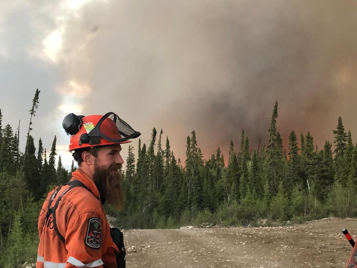 Ian Sachs worked as a wildfire fighter for 13 years.  He said during that time he would often wake up with a smoke hangover when he was camped near active fires. (Ian Sachs - image credit)