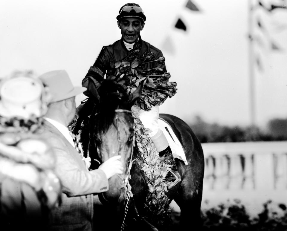 1948 Kentucky Derby winner Citation with jockey Eddie Arcaro up.