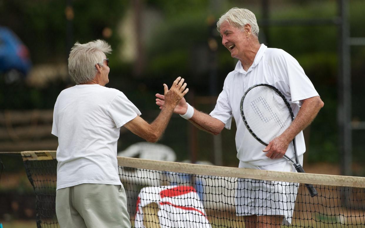 Singles tennis counts as 'vigorous' aerobic exercise, according to the NHS - Getty Images Contributor