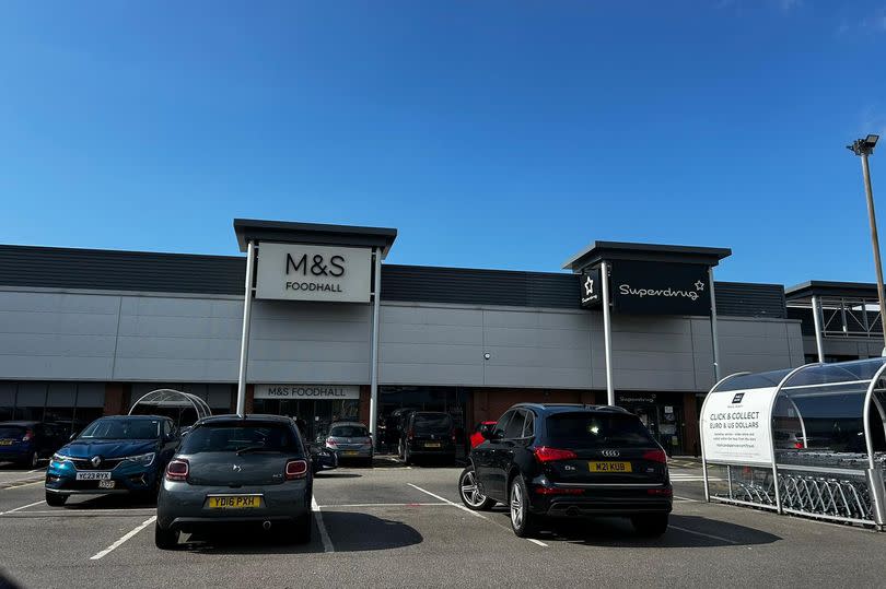 M&S food hall in Bromborough