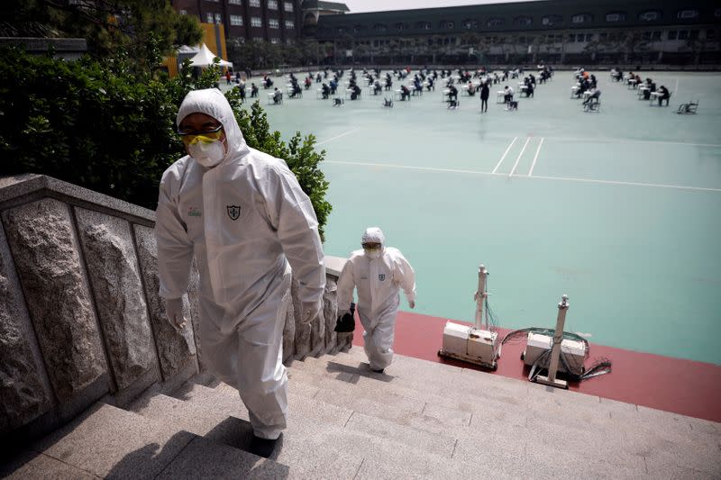 FILE PHOTO: Spread of the coronavirus disease (COVID-19) outbreak in Seoul, South Korea