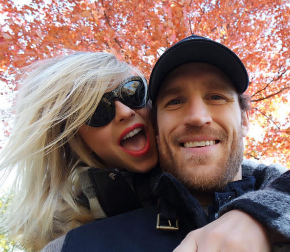 Julianne Hough, with her fiancé, Brooks Laich: “Feeling blessed beyond belief #bbb for this love of mine! Happy thanksgiving to those out there celebrating LOVE today!” -@juleshough