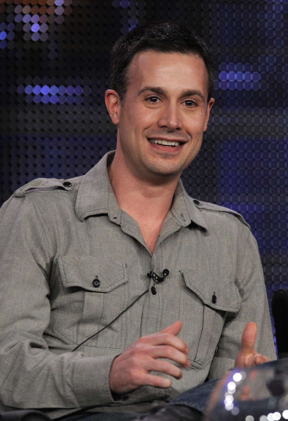 Freddie Prinze Jr., of the show 24, participates in a panel discussion at the FOX Television Critics Association winter press tour in Pasadena, Calif., Monday, Jan. 11, 2010. (AP Photo/Chris Pizzello)