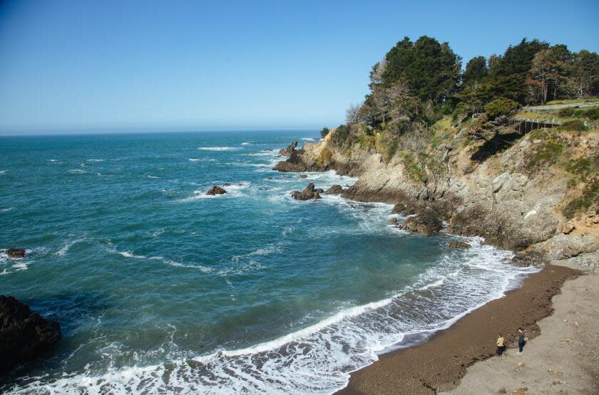 JENNER, CA - APRIL 01: The cove at Stockhoff Creek in Jenner. Photographed on Friday, April 1, 2022. (Myung J. Chun / Los Angeles Times)