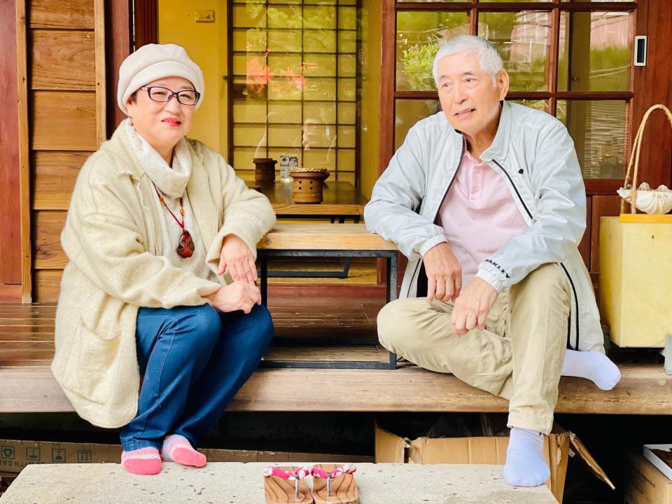 柯一正（右）、陳秋燕在《油麻菜籽》飾演夫妻。（圖／海鵬提供）