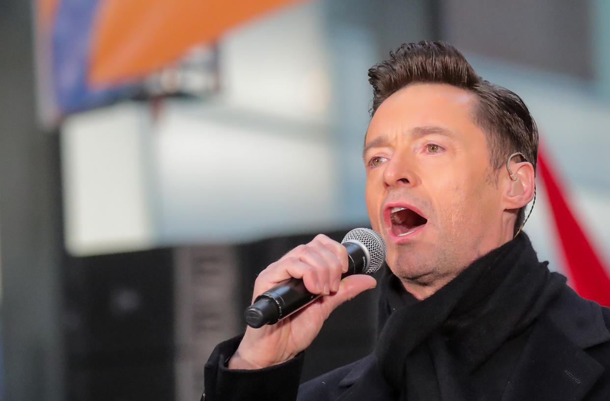 Hugh Jackman performs on NBC's 'Today' show in New York City, U.S., December 4, 2018. REUTERS/Brendan McDermid