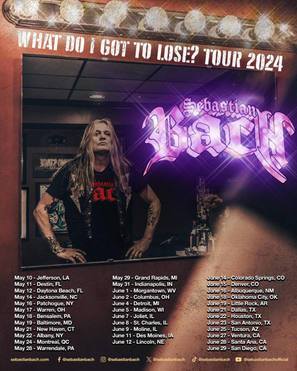 sebastian bach 2024 tour admat