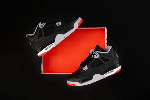 Air Jordan 4 Bred - Black/Red Review  Jordan 4 bred, Sport shoes, Sneakers