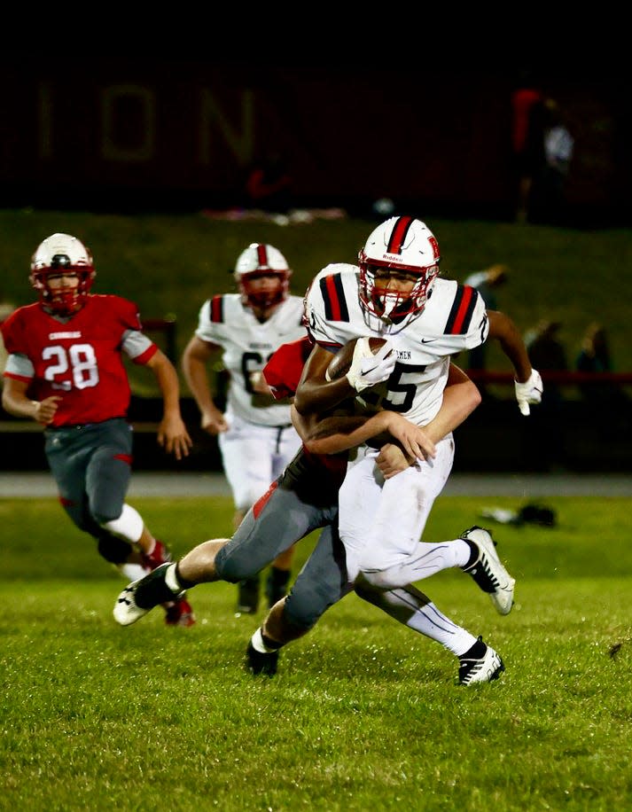 Jonovan Wilkinson rushed for 225 yards and two touchdowns to lead Roland-Story to a 24-14 victory over Chariton in Class 2A District 7 play Friday at Chariton.