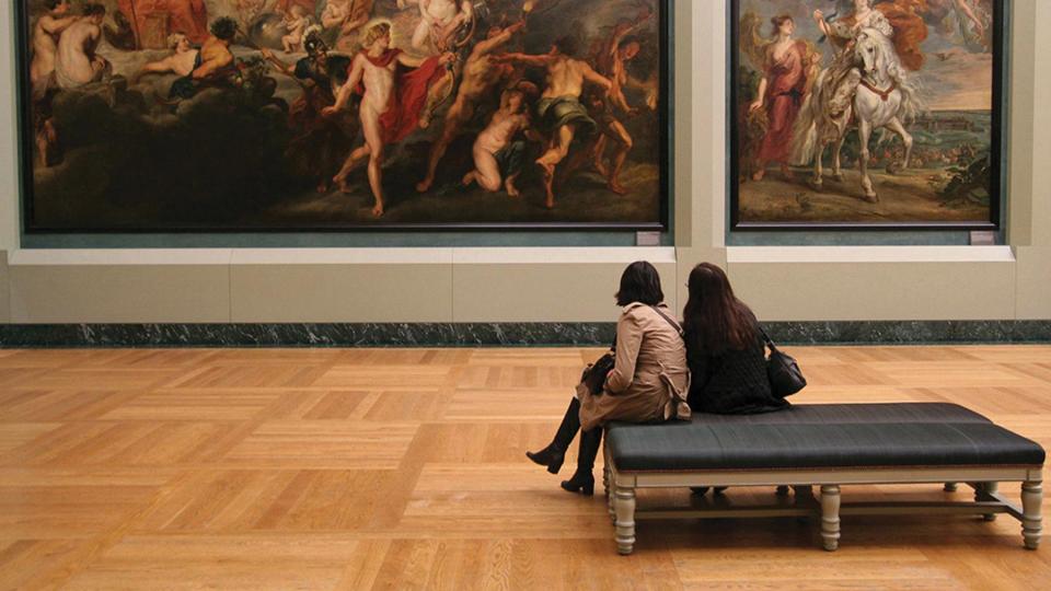 Guests on a private tour in the Louvre with Tauck, voted one of the world's best Tour Operators