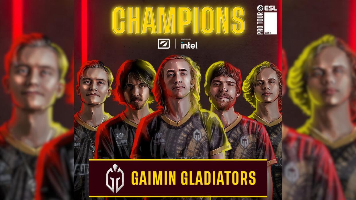 The Gaimin Gladiators claimed the championship of DreamLeague Season 19 after besting rivals Team Liquid, 3-2, in the grand finals. (Photo: ESL)