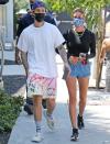 <p>Justin Bieber and wife Hailey Baldwin enjoy a lunch date on Tuesday in West Hollywood. </p>