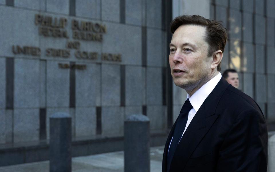 Tesla chief executive Elon Musk - AP Photo/Benjamin Fanjoy