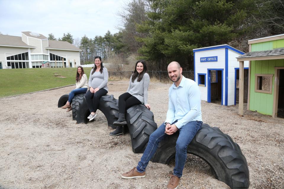 Smart Start Academy leaders are, from far left, Executive Director Jamie Baxter, program director Renee O'Brien and owners Stephanie and Zack and Stephanie Blauvelt, seen Monday April 1, 2024 at the new center in Dover.