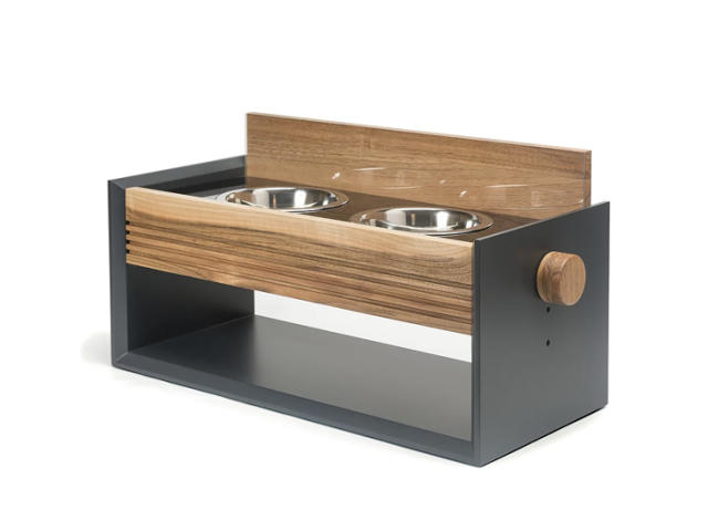 20 Elevated Dog Bowls That Are Actually, Wooden Raised Pet Bowls