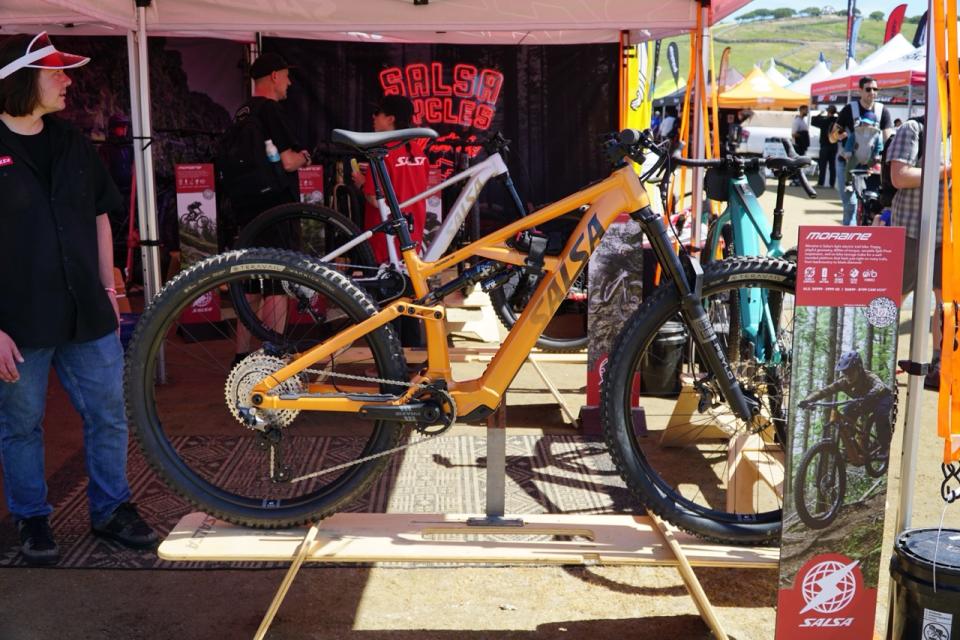 SOC Coverage Salsa Cycles Moraine in the booth 2