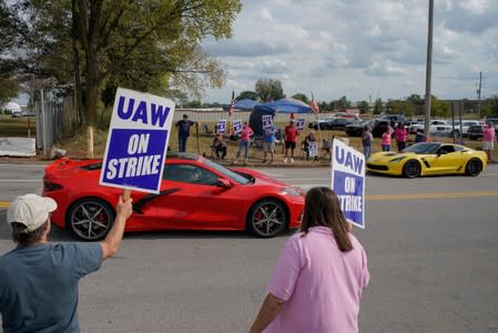 UAW workers strike at the Bowling Green facility