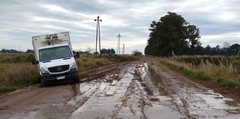 Un camino rural en Bolívar