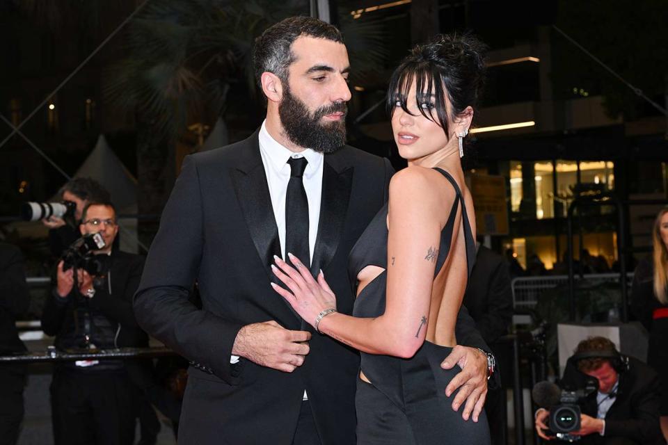 <p>Stephane Cardinale - Corbis</p> Romain Gavras and Dua Lipa in May 2023