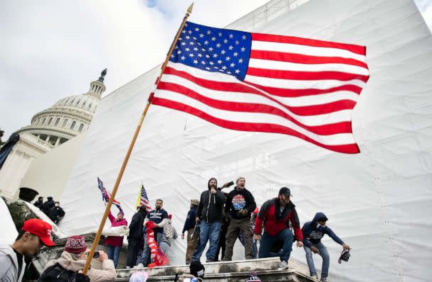 PHOTO: Trump supporters clash with police and security forces as people try to storm the US Capitol in Washington D.C, Jan. 6, 2021. (Brent Stirton/Getty Images)