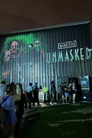 <p>Universal Orlando Resort/Jen Juneau</p> <em>Universal Monsters: Unmasked</em> haunted-house queue inside Halloween Horror Nights 2023 at Universal Studios Florida