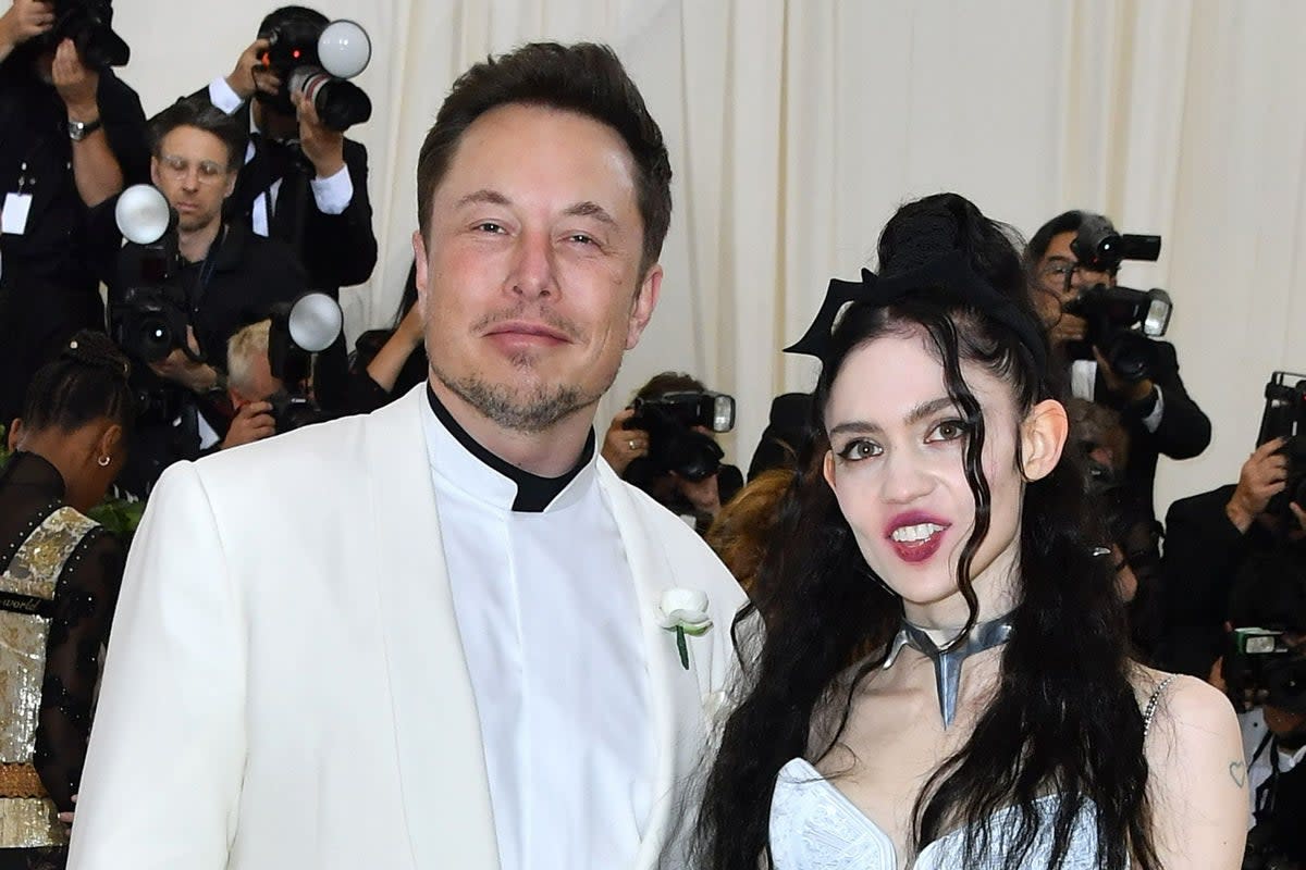 Elon Musk has confirmed that he and singer Grimes have welcomed a third child  (AFP via Getty Images)