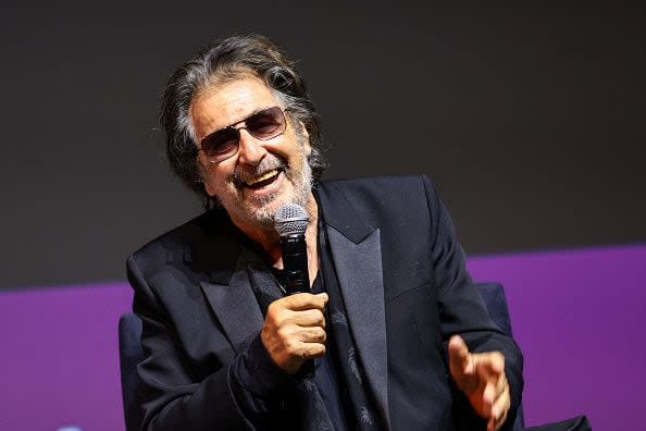 NEW YORK, NEW YORK - JUNE 17: Al Pacino speaks on stage at the 