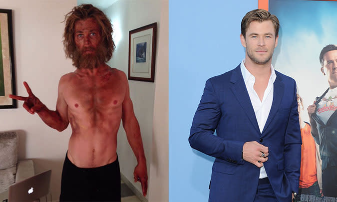 Chris Hemsworth is unrecognizable after dramatic weight loss