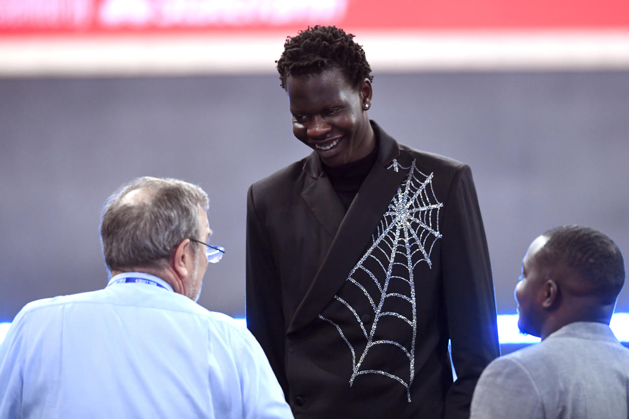 The Nuggets drafted the son of former NBA standout Manute Bol on Thursday night with the No. 44 overall pick.