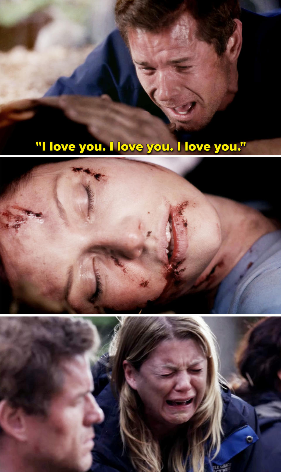 Screenshots from "Grey's Anatomy"